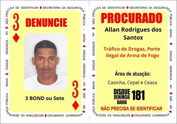 Allan Rodrigues dos Santos Caetano, o “3 BOND” ou “Sete”