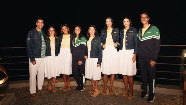 Uniformes do Time Brasil para a cerimônia de abertura da Olimpíada de Paris 