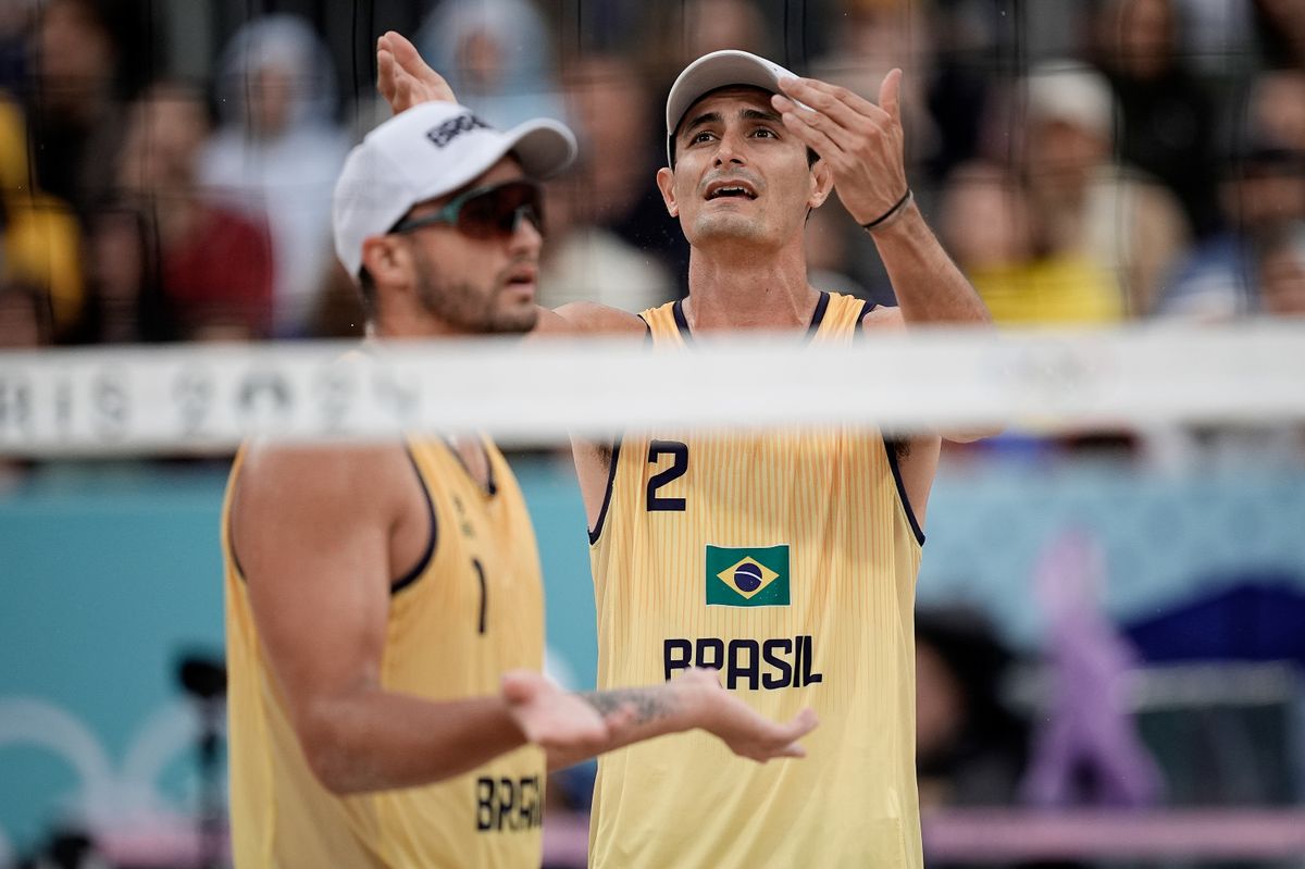 George e André do vôlei de praia