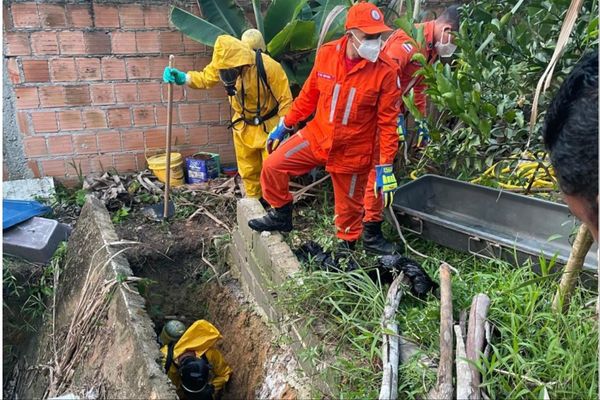 Corpo estava em fossa desativada