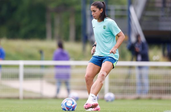 Rafaelle em treino da Seleção Brasileira durante a disputa dos Jogos Olímpicos de Paris