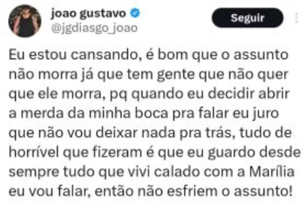 João, irmão de Marília Mendonça