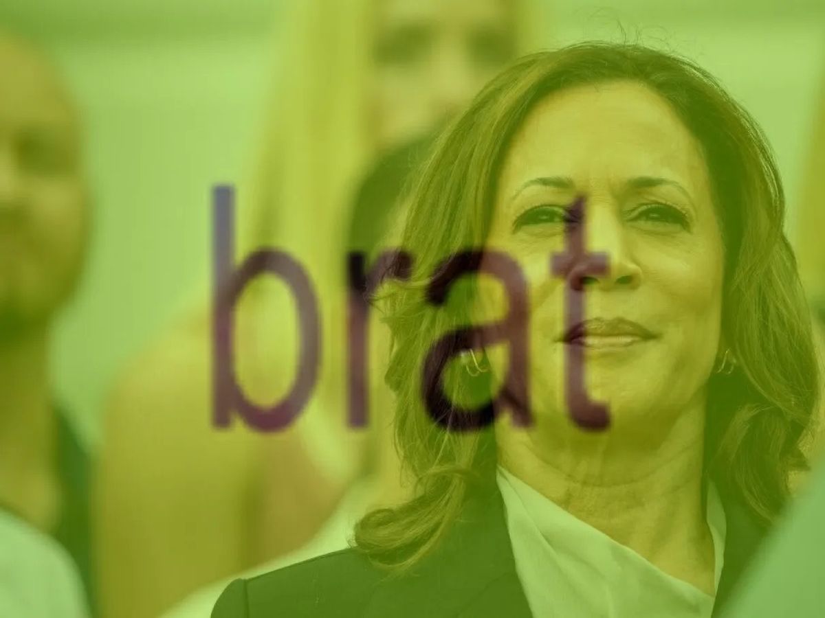 Candidata à presidência dos EUA, Kamala Harris deu a volta por cima ao ser chamada de ‘brat’