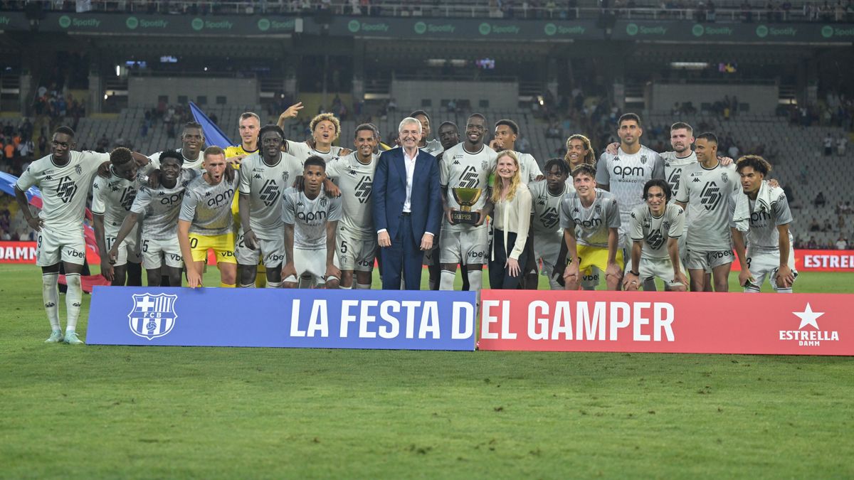 Monaco festeja conquista sobre o Barcelona 