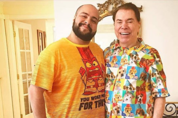 Silvio Santos e Tiago Abravanel