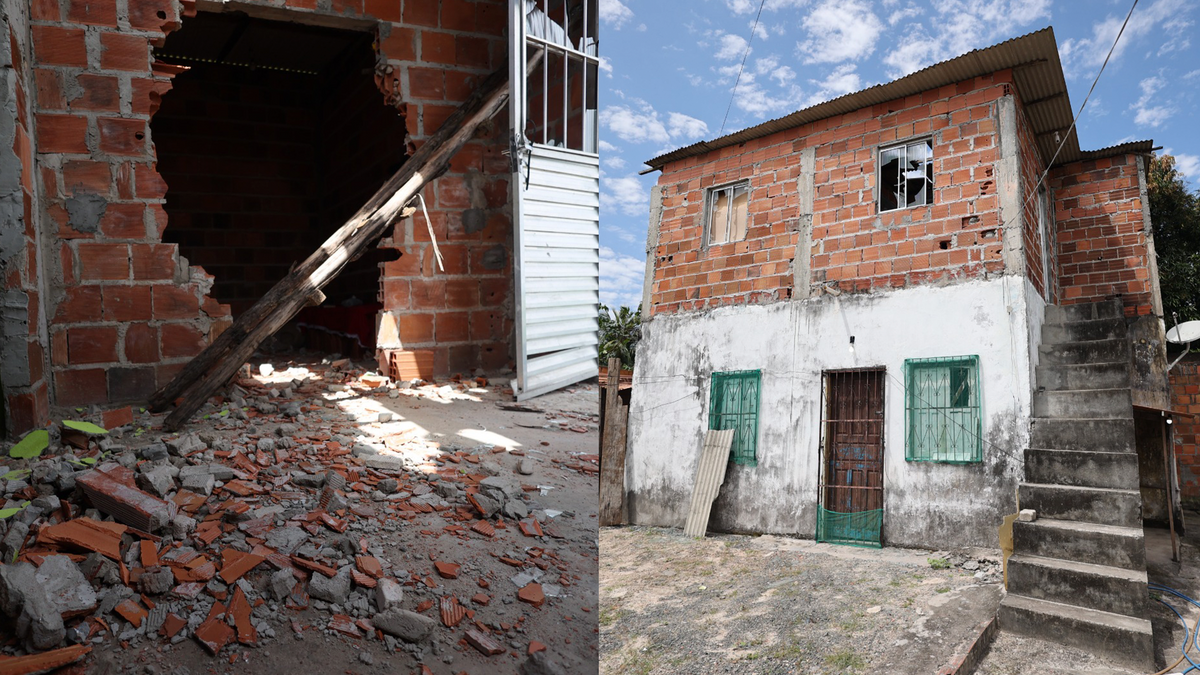 Família tem casa destruída antes de ser sequestrada em Camaçari