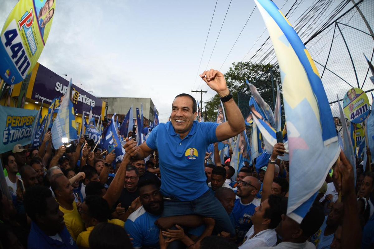 Bruno Reis durante caminhada em Periperi