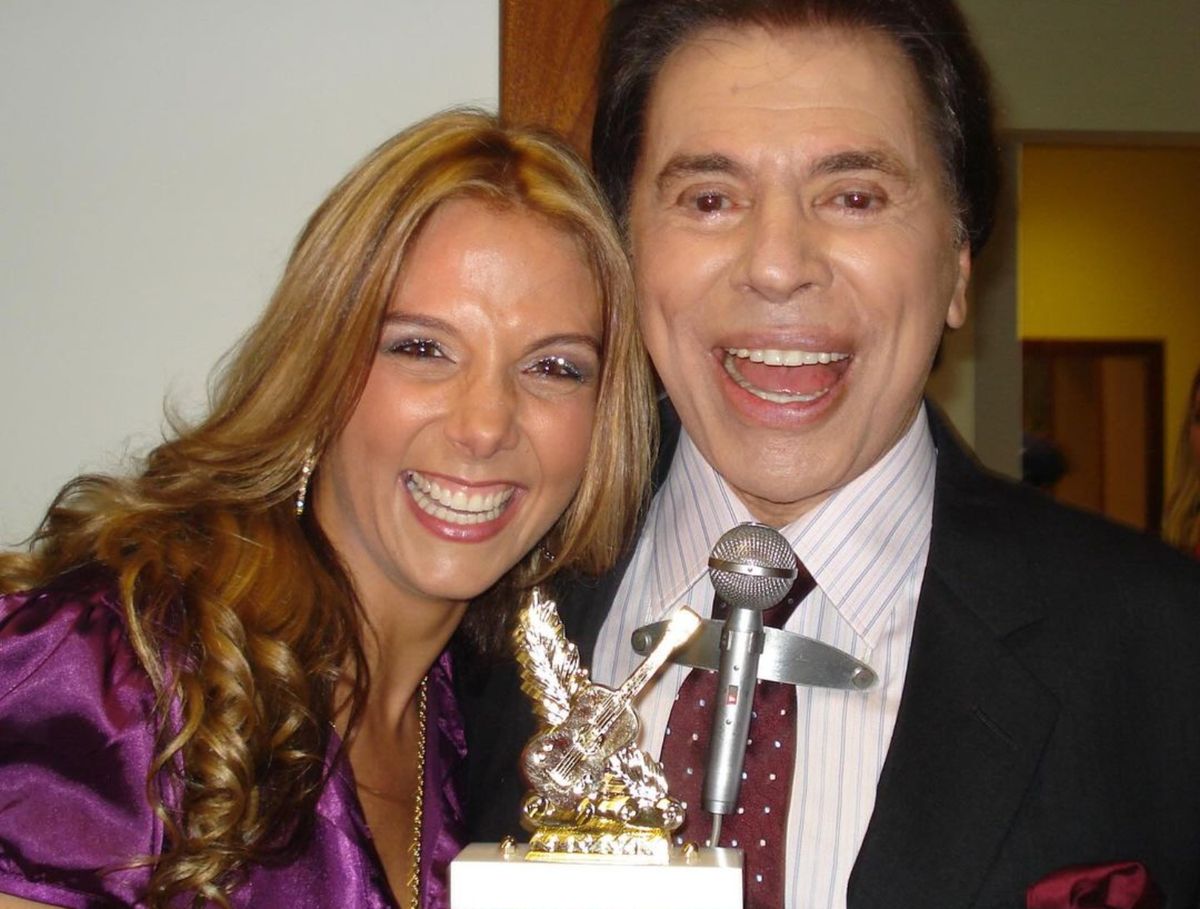 Carla Perez e Silvio Santos