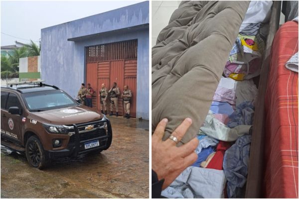 Entrada de bunker ficava escondida por sofá