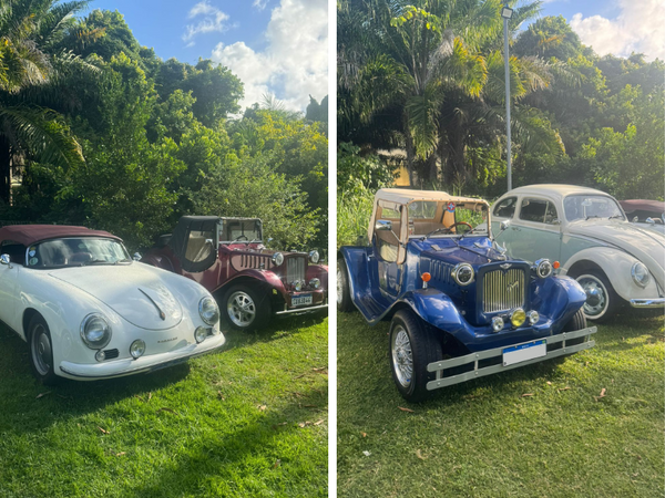 Modelos vintage do Old Car Festival