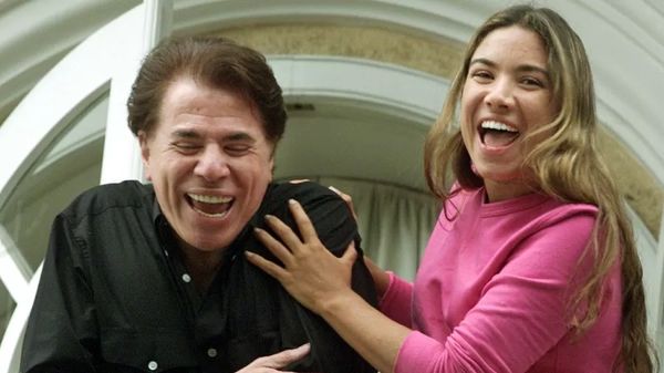 Silvio Santos e Patrícia Abravanel