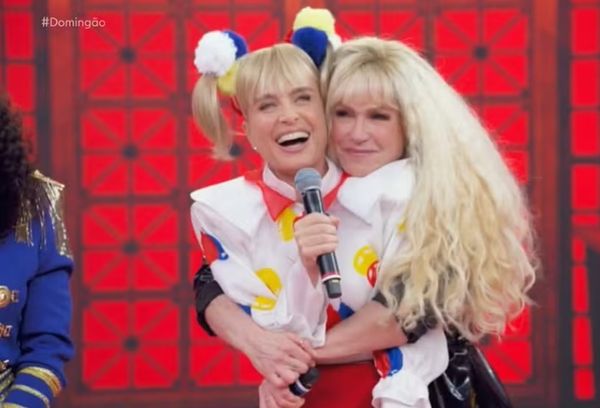 Angélica e Xuxa inverteram os papéis no Domingão