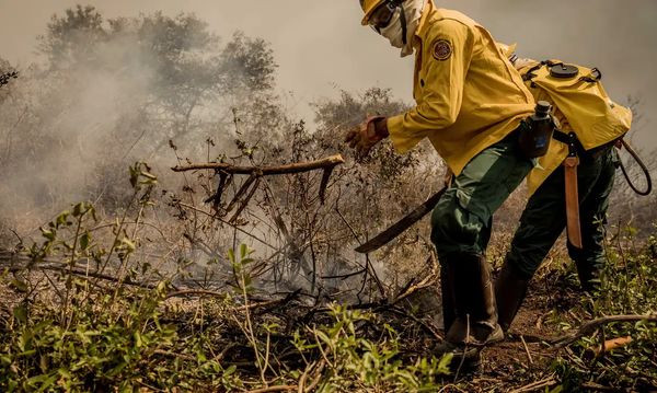 Combate a incêndio no Pantanal