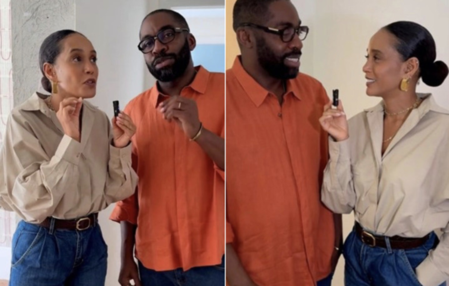 Taís Araujo e Lázaro Ramos por Redes sociais
