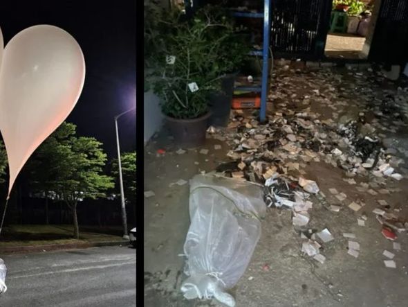 Imagem - Coreia do Norte volta a lançar balões com lixo pela fronteira, afirma Seul