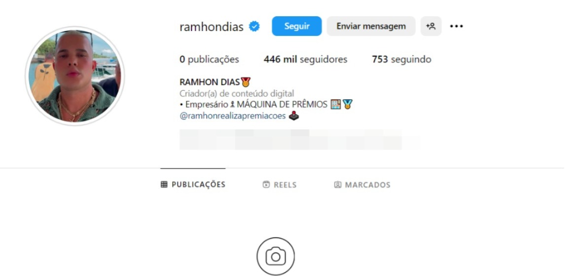Instagam de Ramhon Dias por Instagram
