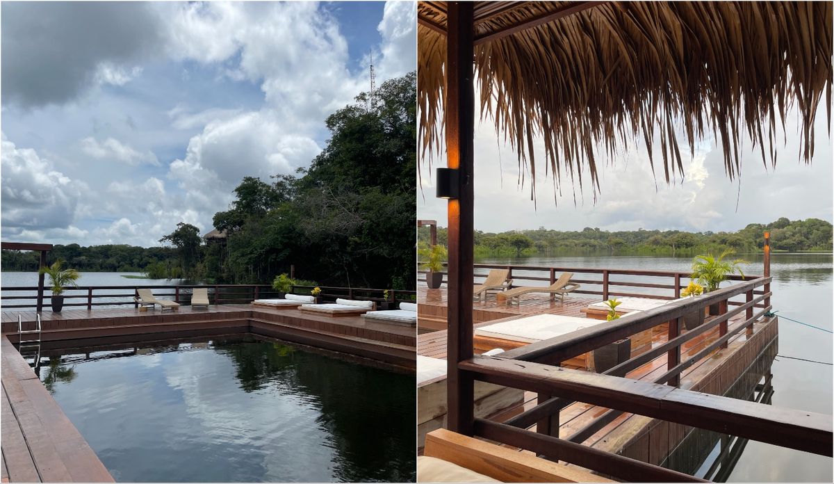 Piscina natural do Hotel Juma Amazon Lodge