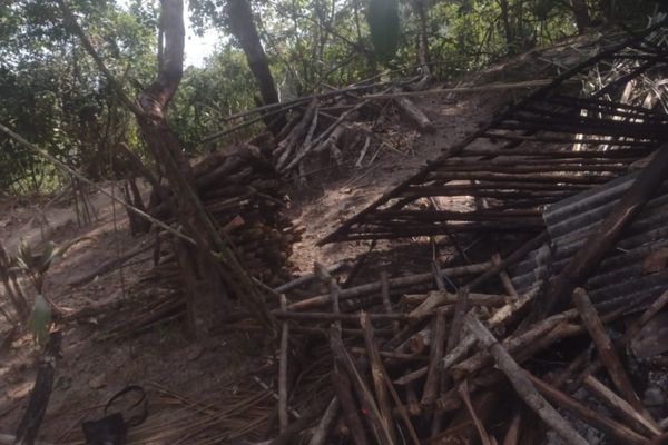 Quilombo Toque da Gamboa após destruição