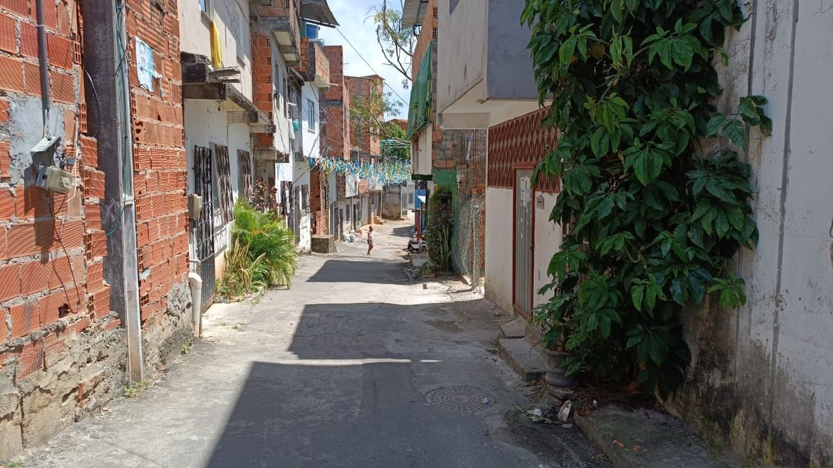 Rua onde o crime aconteceu