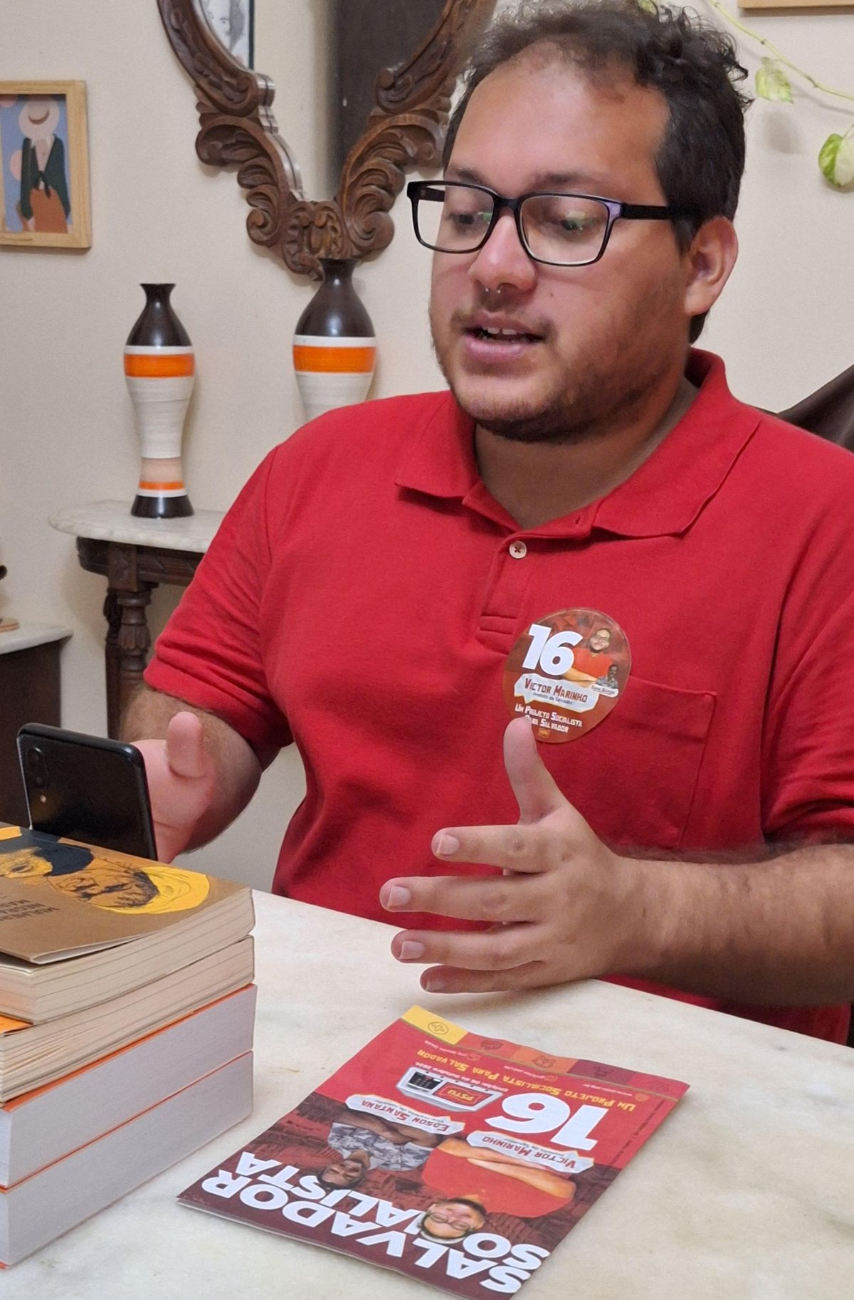 Candidato do PSTU, Victor Marinho