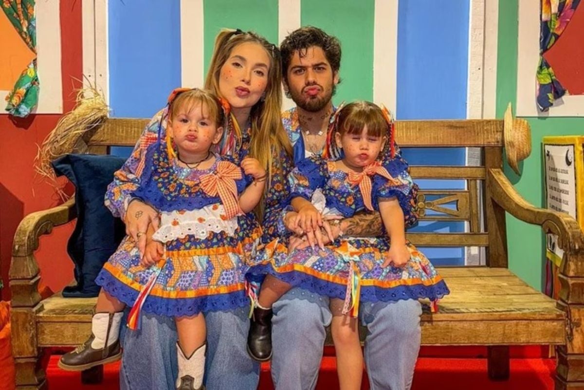 Virginia, Maria Flor, Maria Alice, Zé Felipe  por Redes sociais
