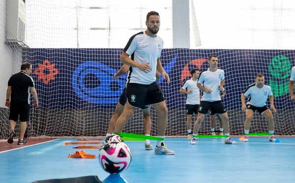 Seleção Brasileira de Futsal fez primeiro treino em Bukhara