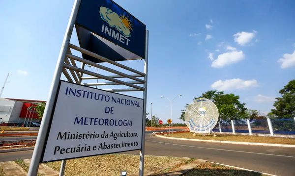 Fachada do instituto nacional de meteorologia (Inmet), em Brasília