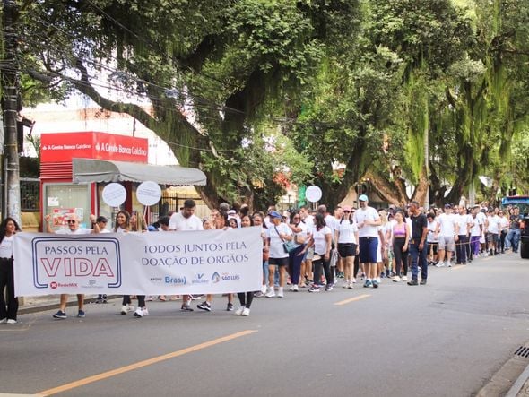 Imagem - Caminhada em prol da doação de órgãos reúne cerca de 250 pessoas na Barra