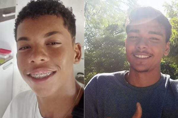 Daniel de Jesus Santos, de 17 anos, e Iury Pacheco dos Santos,