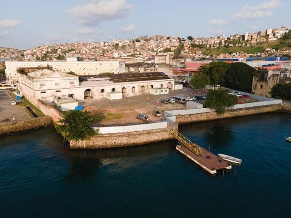 Imagem - Canteiro de apoio à sondagem da ponte Salvador-Itaparica entra em funcionamento