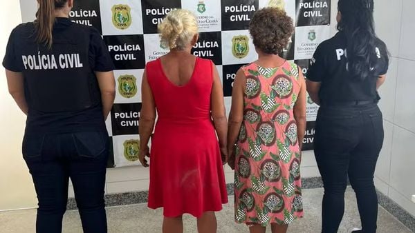 As irmãs foram presas em flagrante