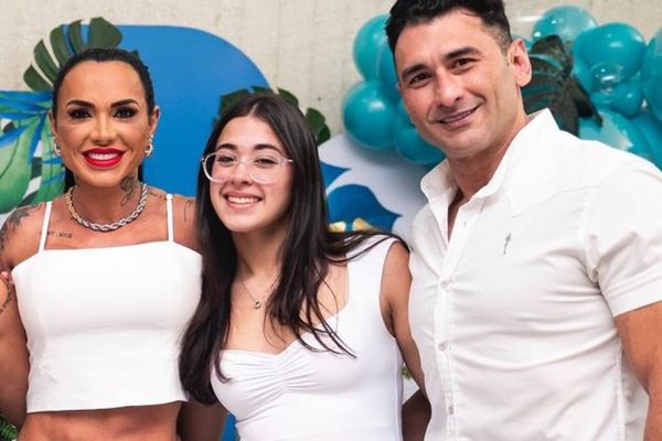 Kamila, Valentina e Michel Simioni