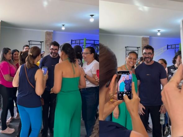 Imagem - Treino de Padre Fábio de Melo em cidade baiana vira sessão de fotos e autógrafos