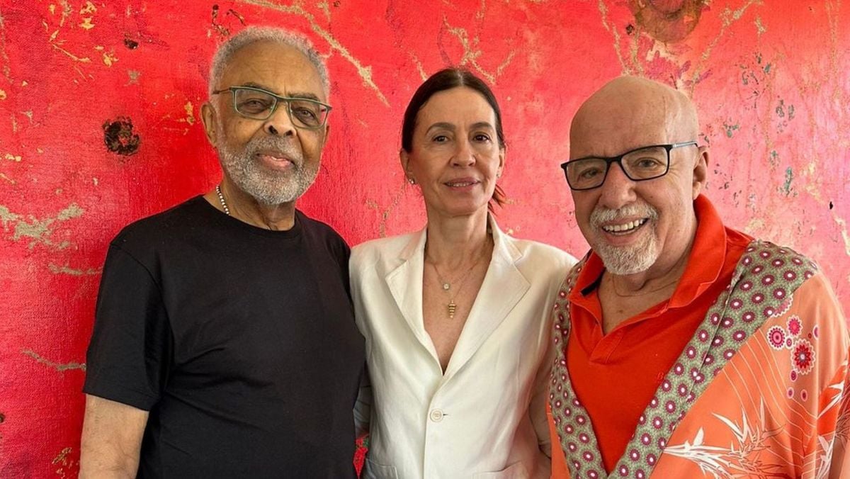 Gilberto Gil, Flora Gil e Paulo Coelho 