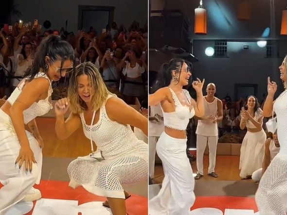 Imagem - Carla Perez e Scheila Carvalho dançam juntas em show de Xanddy Harmonia em Salvador; veja vídeo