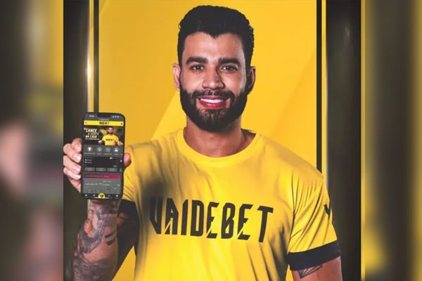 Gusttavo Lima para campanha da 'Vaide Bet'