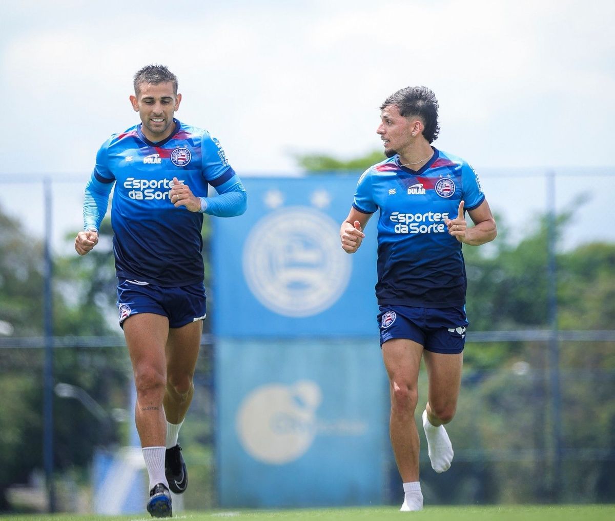 Acevedo em treino do Bahia 