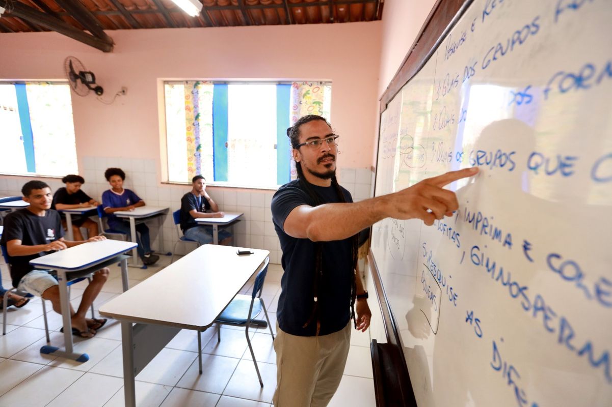 Professor em sala de aula