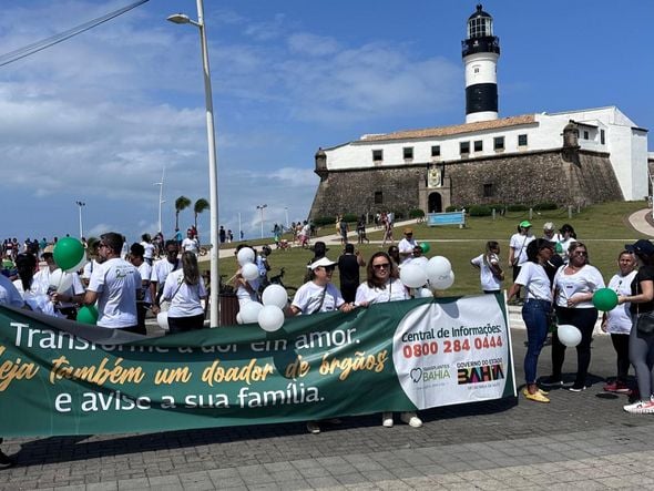 Imagem - Barra recebe caminhada para incentivar doação de órgãos