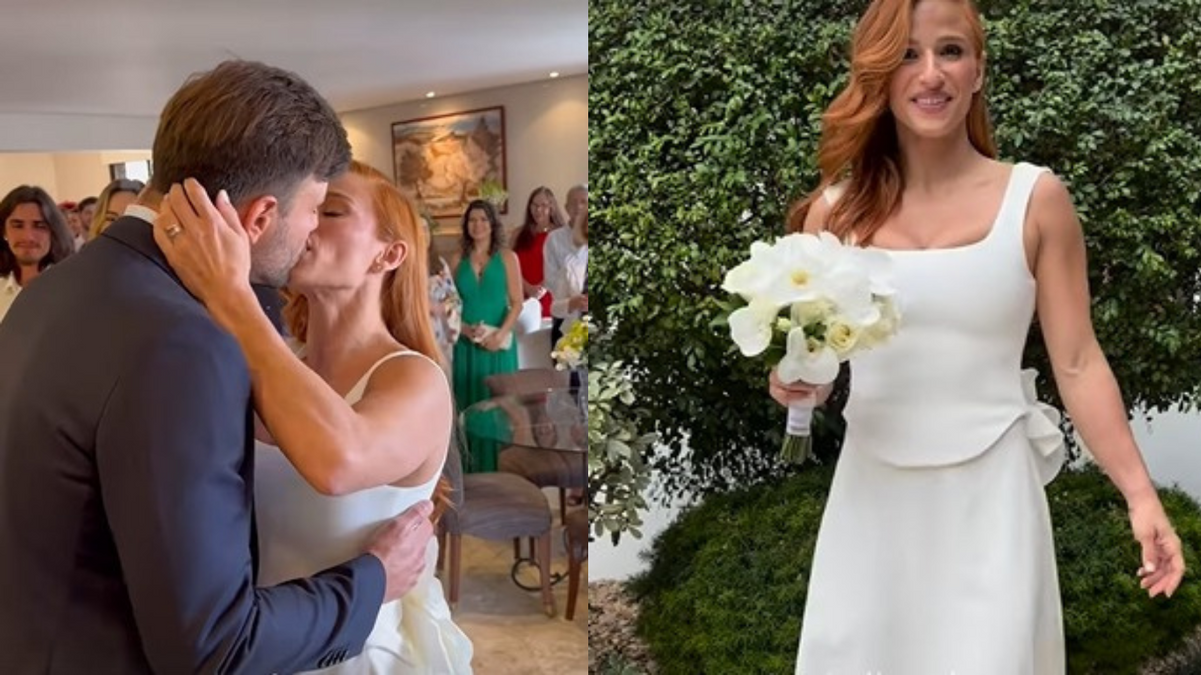 Jade Barbosa em casamento com Leandro Ferlini