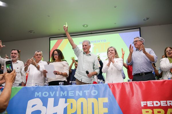 Plenária da pré-candidatura de Rogério Correia à Prefeitura de Belo Horizonte em março deste ano