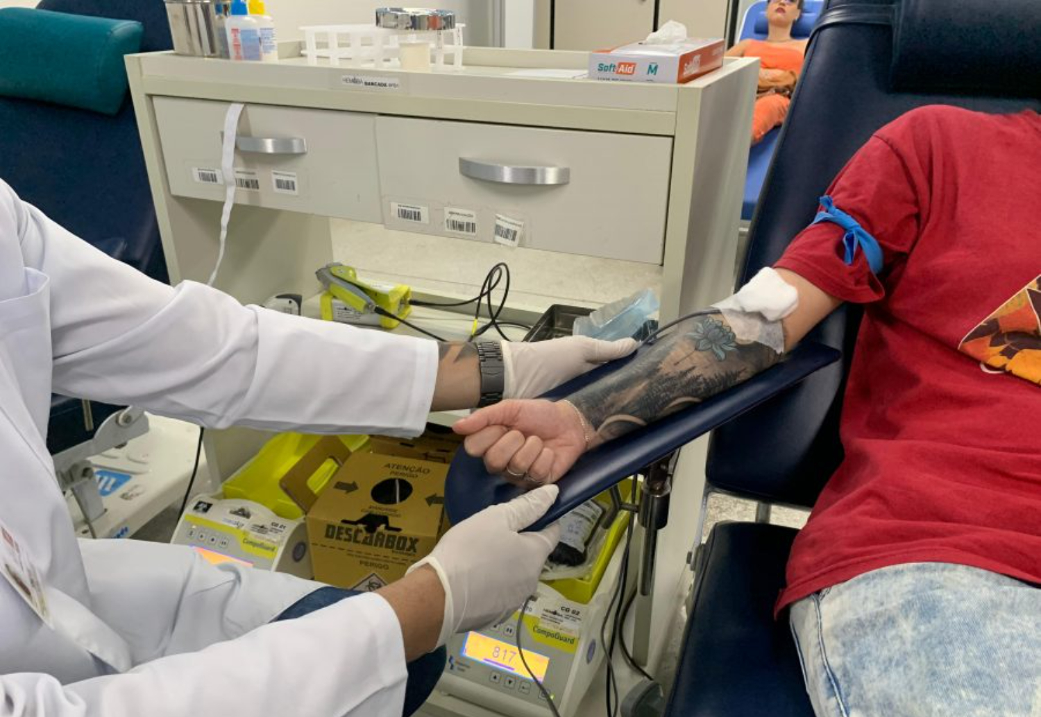 Hemoba reduz tempo de espera para doadores com tatuagem por Aline Santos/Ascom Hemoba