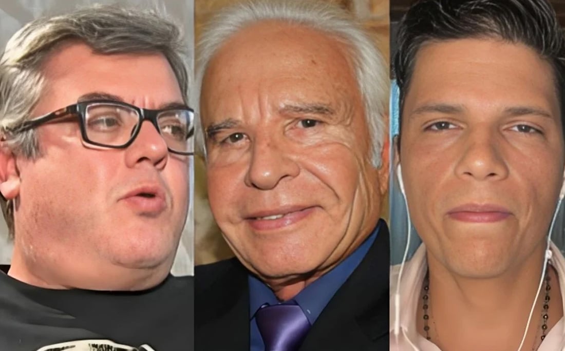 Rodrigo, Cid Moreira e Roger por Reprodução