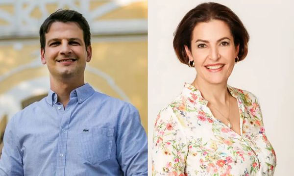  Eduardo Pimentel e Cristina Graeml, candidatos à prefeitura de Curitiba (PR)