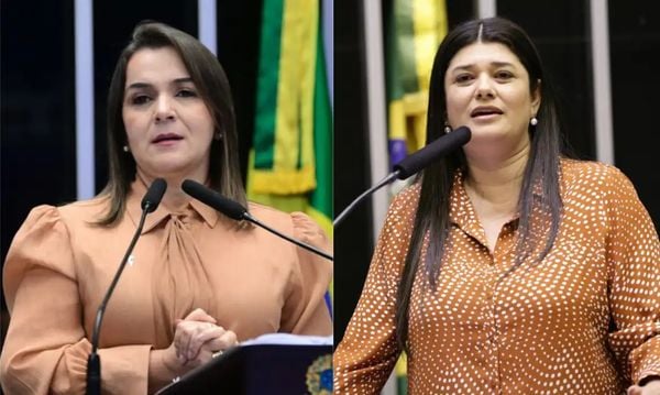 Adriane Lopes e Rose Modesto, candidatas à prefeitura de Campo Grande (MS).