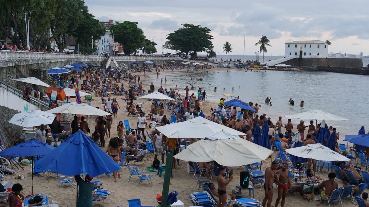 Porto da Barra no final da tarde de domingo 