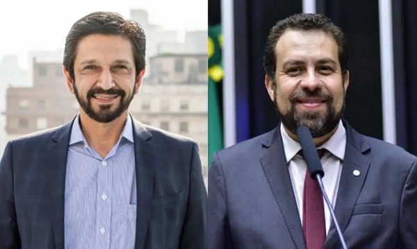 Ricardo Nunes e Guilherme Boulos, candidatos à prefeitura de São Paulo (SP).