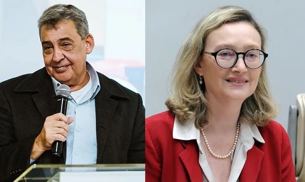 Sebastião Melo e Maria do Rosário, candidatos à prefeitura de Porto Alegre (RS)