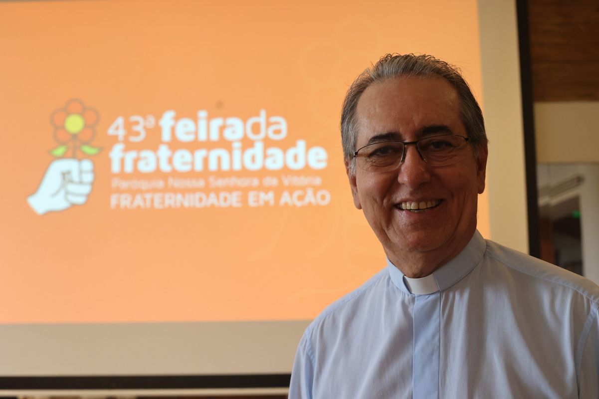 Padre Luiz Simões, pároco da Paróquia de Nossa Senhora da Vitória