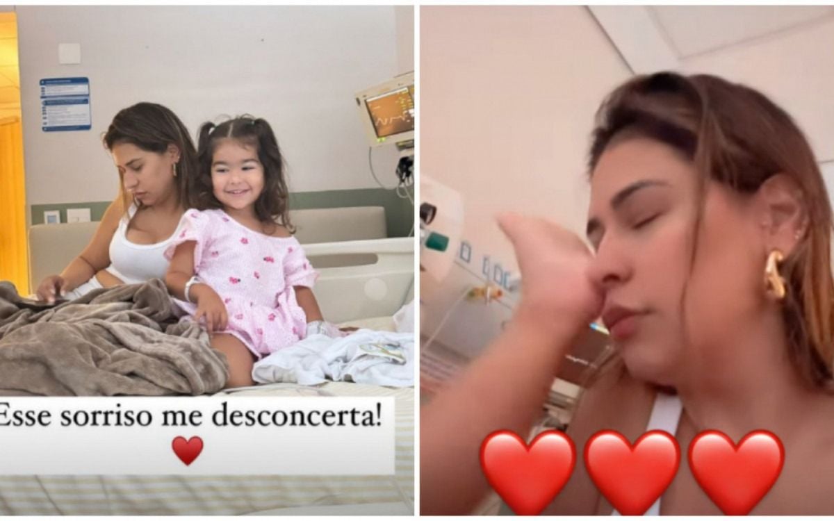 Zaya, filha de Simone Mendez e Kaká Diniz